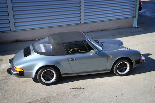 1985 Porsche 911 Carrera Convertible with 85.000km VERKAUFT
