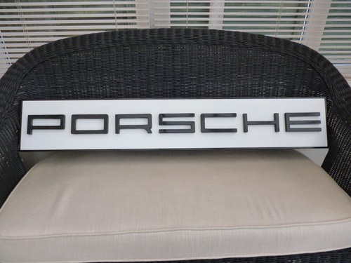Handmade 3D Porsche Sign For Sale