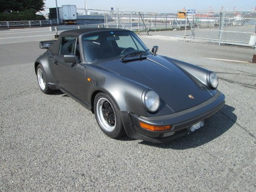 1989 Porsche TURBO CABRIOLET Slate Grey Metallic(~)Black For Sale