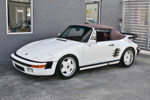 1988 Porsche 911 SLANT NOSE TURBO LOOK G50 Ivory Wide Body For Sale