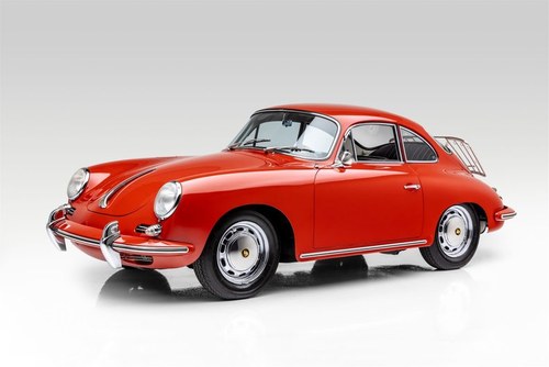 1964 Porsche 356C Coupe COA Restored Red Solid Cali  $104.9k For Sale