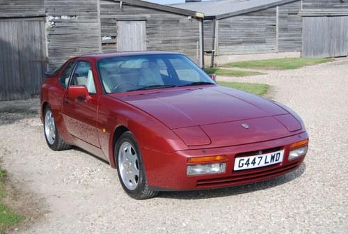 1989 Porsche 944 S2, Rare Velvet Red, Sunroof, Huge History File SOLD