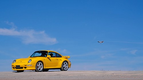 1996 Porsche 993 TURBO S Coupe Yellow driver Rare 1 of 1 mad For Sale