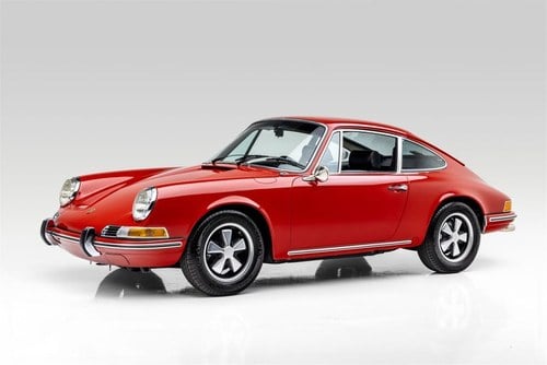 1970 Porsche 911T Coupe Euro clean Red driver 43KM 5 speed M For Sale