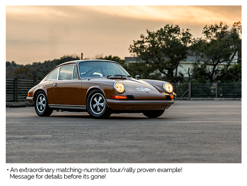 1973 Porsche 911T Coupe CIS Rare COA work done $112.5k In vendita