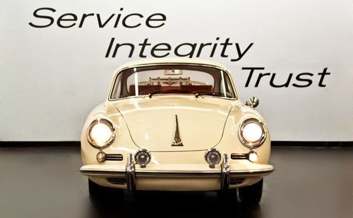 1962 Porsche 356 Coupe older resto Ivory(~)Red 52k miles $ob For Sale