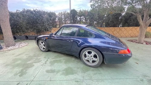 1994 Porsche 993 Carrera Sport midnight metallic blue full leathe For Sale