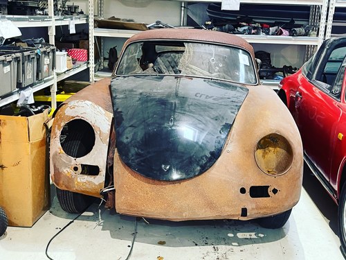 1959 Porsche 356 A 1958 project meissenblue Rot leder Kaufen Bei
