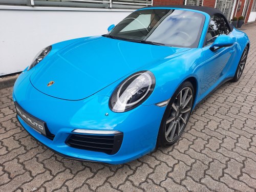 2016 Porsche 911 C4S (991.2) Cabrio, Miami blue, PDK In vendita