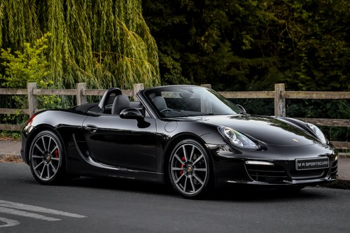 2012 Porsche 981 Boxster S Triple Black Chrono PASM Sports Seats En Venta