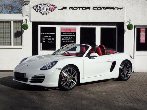 2013 Boxster 981 2.7 PDK Pure White Huge rare Spec, Stunning! SOLD