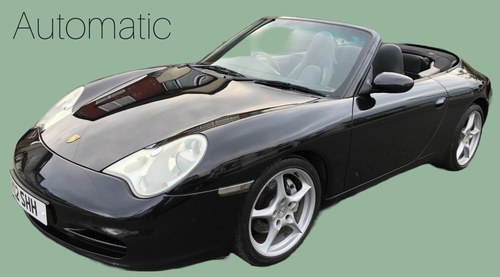 2003 Porsche 911 Carrera 4 Auto Tiptronic Convertible Black For Sale