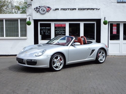 2006 Boxster 3.2 S Arctic Silver Rare Terracotta extended leather SOLD