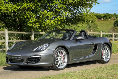 2012 Porsche 981 Boxster S Agate Grey Extended Black Leather Till salu