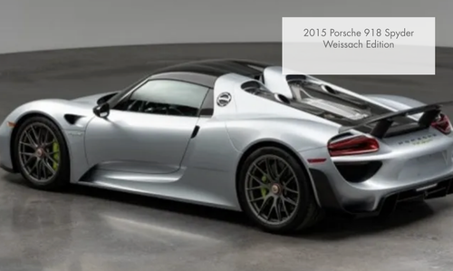 2015 Porsche 918 Spyder Weissach Edition For Sale