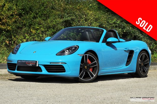 2017 (2018 MY) RESERVED - Porsche 718 Boxster S manual SOLD