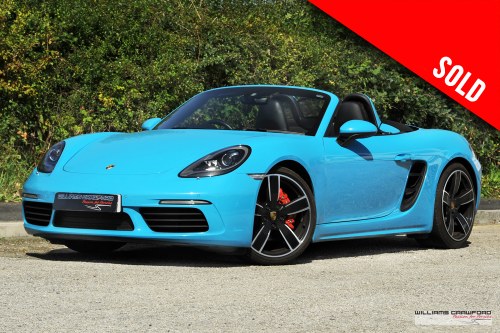 2017 (2018 MY) RESERVED - Porsche 718 Boxster S manual VENDIDO