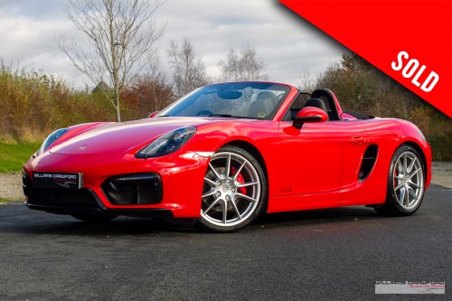 2015 (2016 MY) Porsche 981 Boxster GTS PDK SOLD