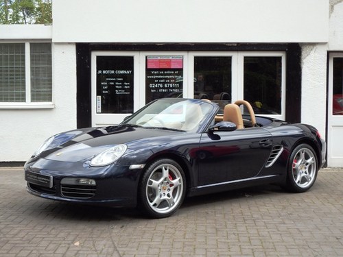 2005 Boxster 3.2 S Manual Midnight Blue/Sand Beige ext Leather! SOLD