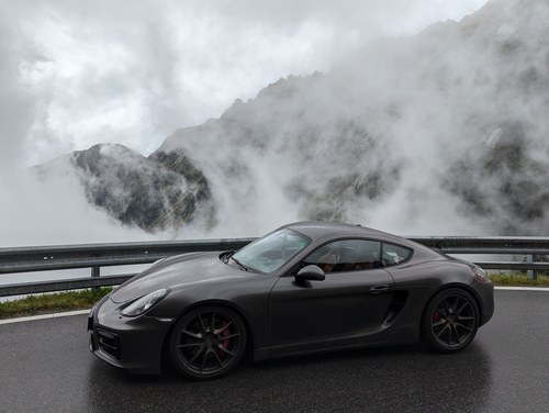 2014 Porsche Cayman 981 S with Amber interior