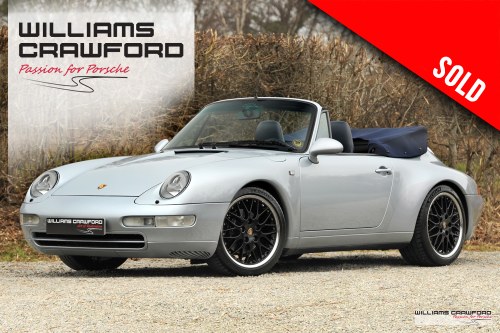1996 Porsche 993 (911) Carrera 2 LHD manual cabrio VERKAUFT