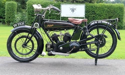 1921 Raleigh 800cc V-twin very rare bike runs great  In vendita
