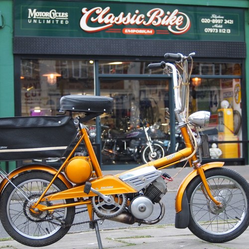 1968 Raleigh Wisp 49 Classic 60's Moped In Glorious Metallic Gold SOLD