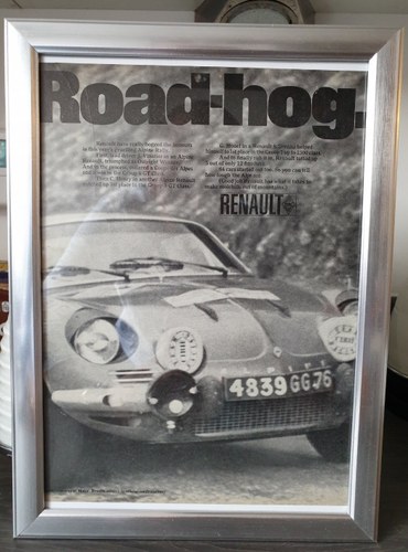 Original 1968 Alpine Renault advert SOLD