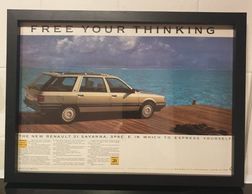 1987 Renault 21 Savanna Advert Original  In vendita
