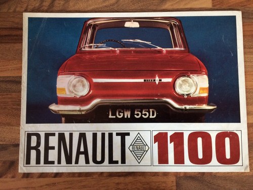 Renault 1100 R10 sales pamphlet For Sale