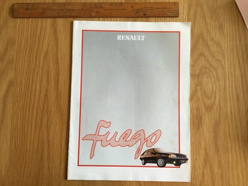 1984 Reanault Fuego brochure VENDUTO