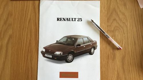 Picture of 1987 Reanault 25 Monaco brochure - For Sale
