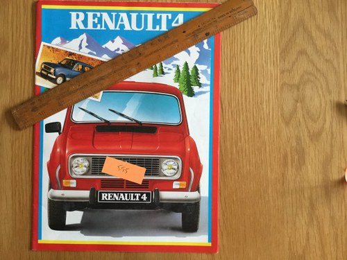 1984 Renault 4 brochure For Sale