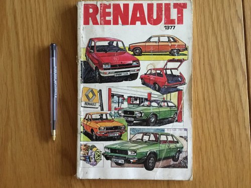 Renault model range 1977 booklet VENDUTO