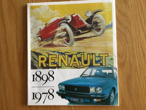 Renault 1898-1978 brochure VENDUTO