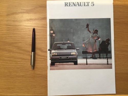 Renault 5 brochure all models 1989 SOLD
