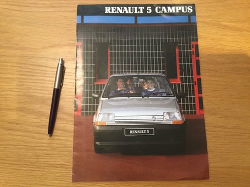 1990 Renault 5 Campus brochure SOLD
