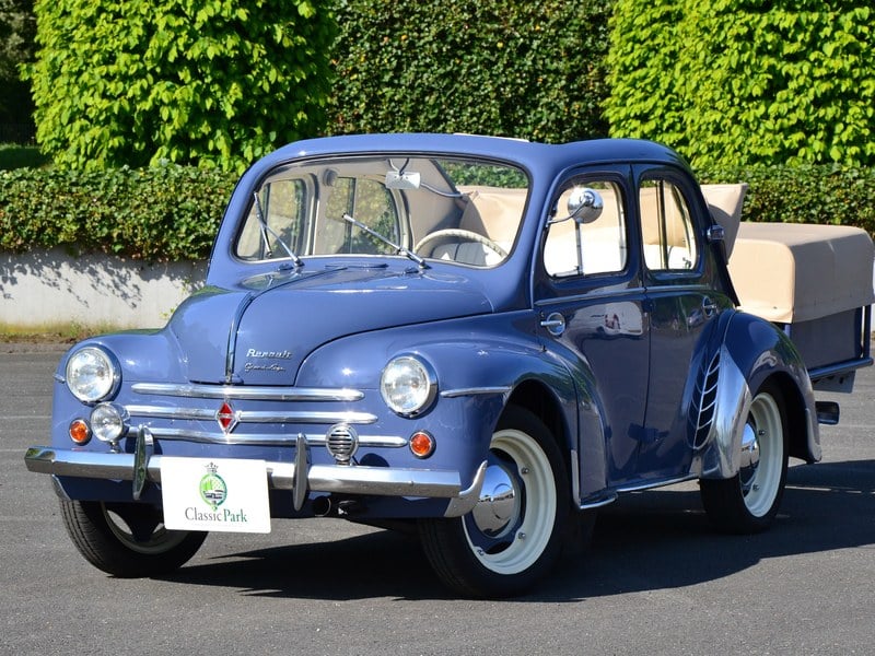 Renault 4CV Découvrable & remorque monoroue Erde