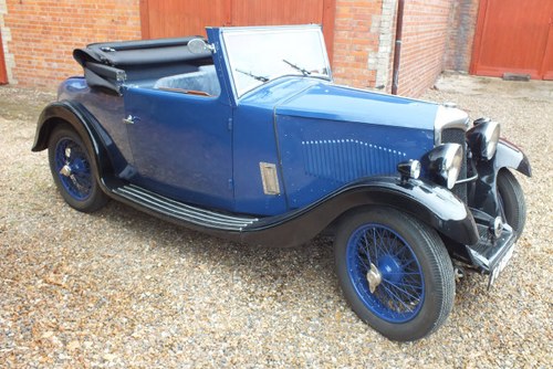 1934 A rare Riley 9 Ascot two four/seat drop head coupe. For Sale