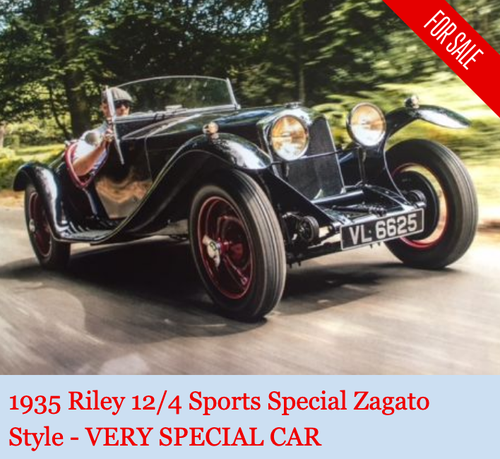 1935 Riley 12/4 Sports Special Zagato style - VERY SPECIAL In vendita