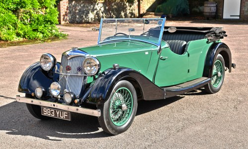 1938 Riley 12/4 TOURER COACHWORK BY WILKINSON & SON OF DERBY For Sale