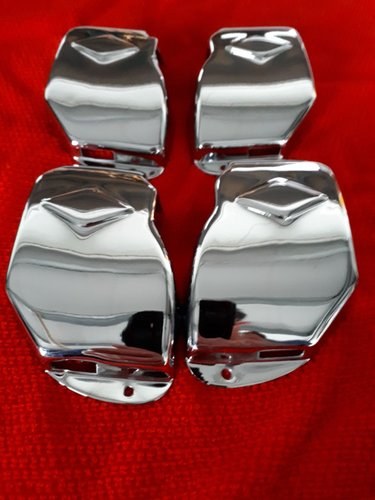 1930 Door lock covers re-chromed For Sale