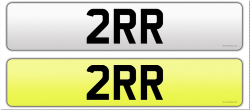 Picture of 2RR  Registration Number  for sale.