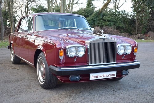 1980 V Rolls Royce Silver Shadow II in Cardinal Red For Sale