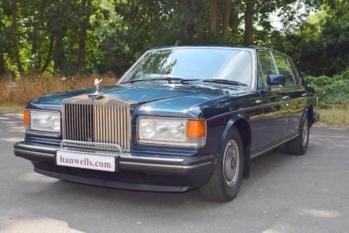 1990 G Rolls Royce Silver Spur MK II in Royal Blue For Sale