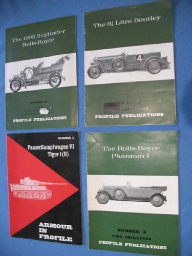 Four Profile Publications - RR/Bentley and Tiger 1 For Sale