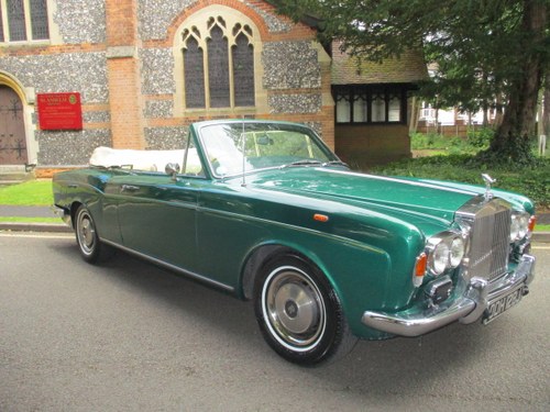 ROLLS ROYCE CORNICHE CONVERTIBLE 1971 2 OWNERS FSH For Sale