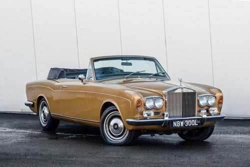 1973 Rolls Royce Corniche Convertible-Only 26552 Miles For Sale
