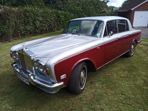 1970 Rolls Royce Silver Sadow 1 in Red over Silver. SOLD