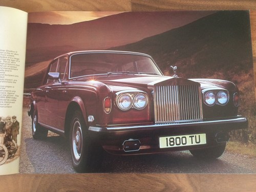 Rolls Royce Silver Shadow sales brochure In vendita